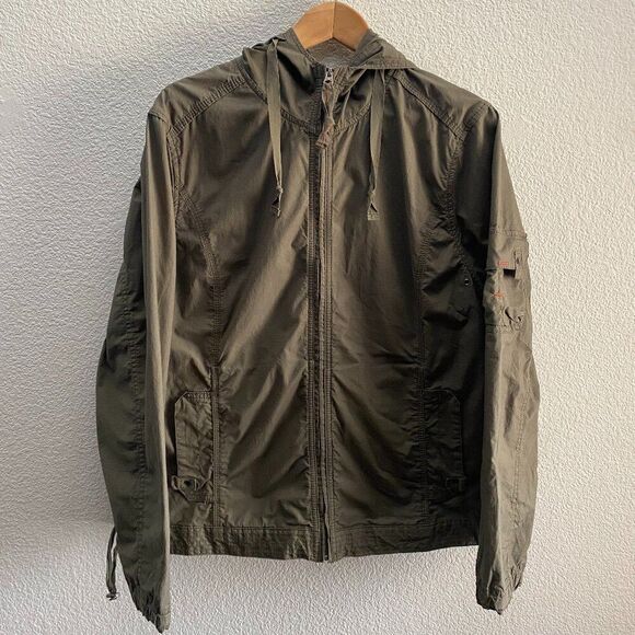 Eddie Bauer Field Jacket Green Color Hiking Outdoor Camping XL - Picture 1 of 4